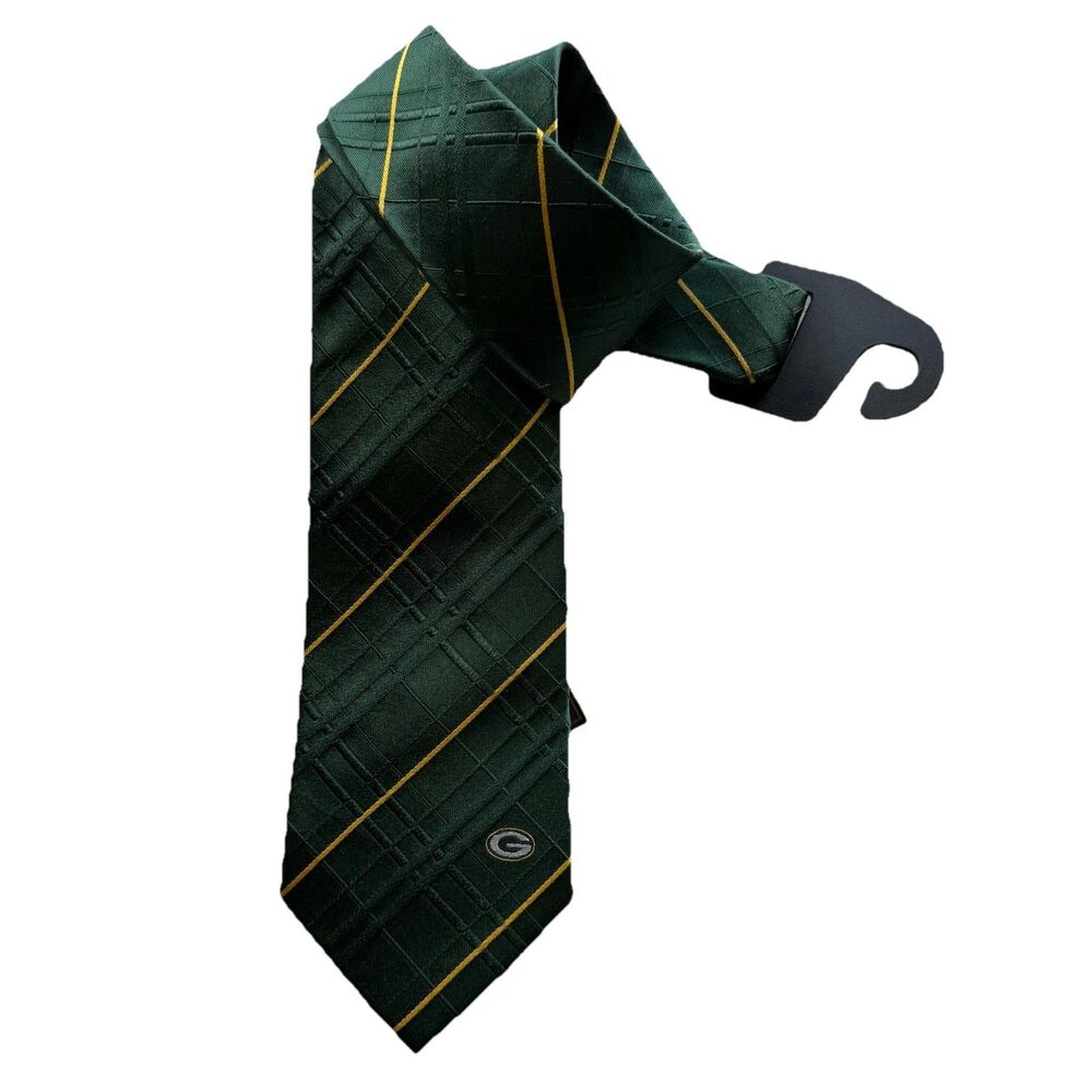 Green Bay Packers Necktie Licensed NFL Football Fan Striped Mens Tie New Green